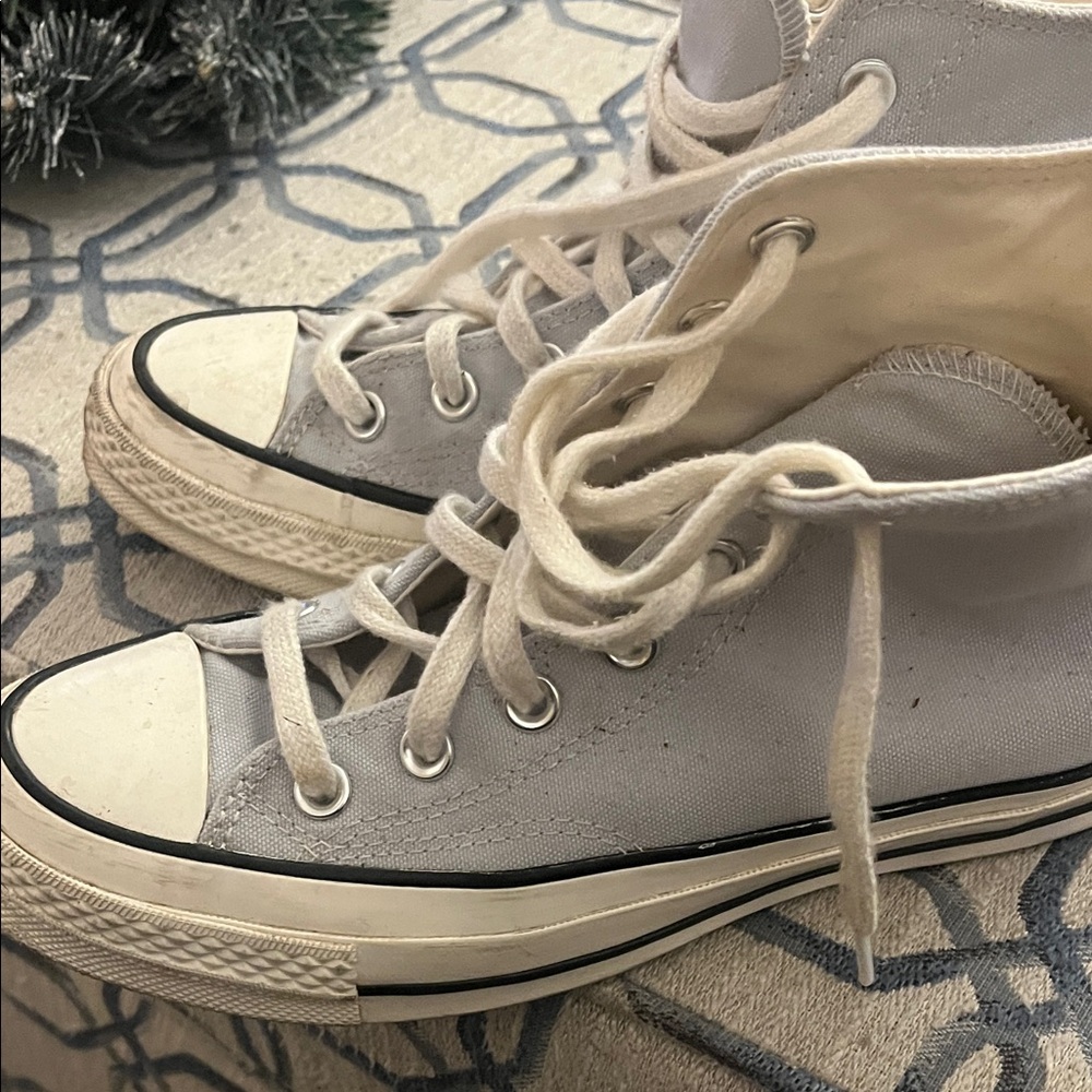 Stylish Gray High-Top Sneakers